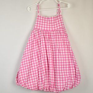 Katie & Company Cotton Pink and White Seersucker Gingham Dress Size 5 (Girls)